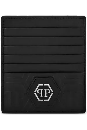 Philipp Plein Monogram leather cardholder