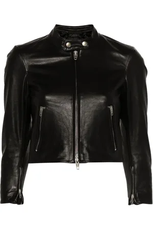 Balenciaga Racer zipped leather jacket