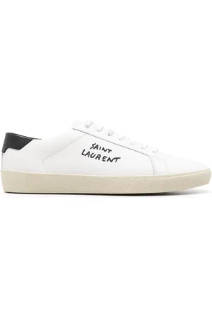 Saint Laurent Logo-embroidered low-top sneakers