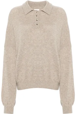 Khaite Rene cashmere blend polo jumper