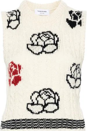 Thom Browne Pattern intarsia-knit vest