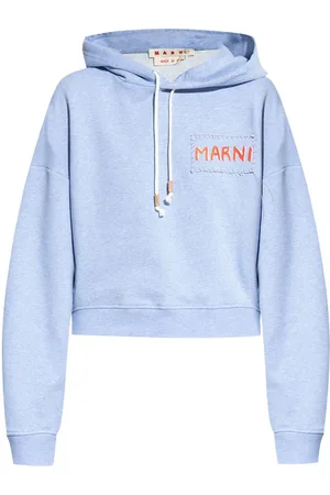 Marni Logo-appliqué cotton hoodie