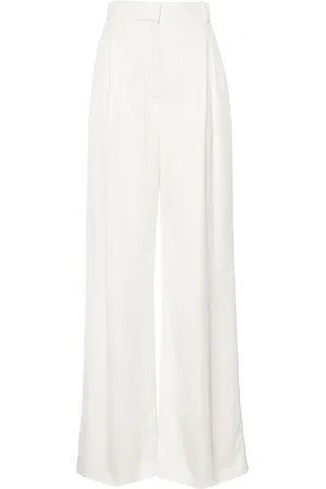 Alexander McQueen Double-pleat wide-leg trousers