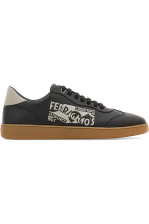 Salvatore Ferragamo Venna-logo leather sneakers