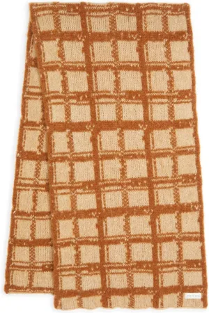 DRIES VAN NOTEN Check-pattern scarf