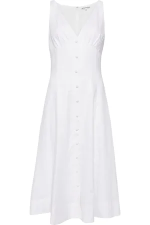 Reformation Sebastien linen V-neck dress