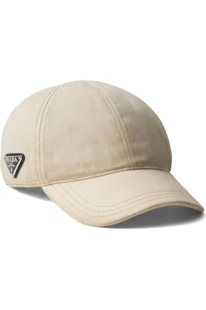 Prada Logo-patch denim baseball cap