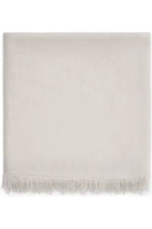 Brunello Cucinelli Fringed cashmere-silk scarf