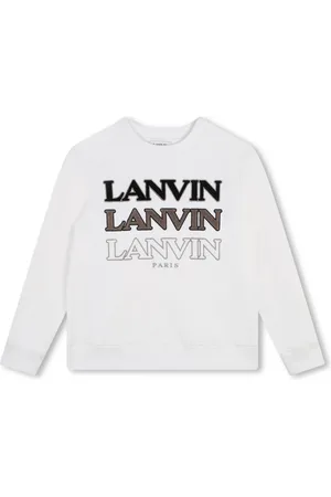 Lanvin Logo-embroidered crew-neck sweatshirt