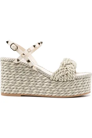 VALENTINO GARAVANI 50mm wedge platform espadrilles