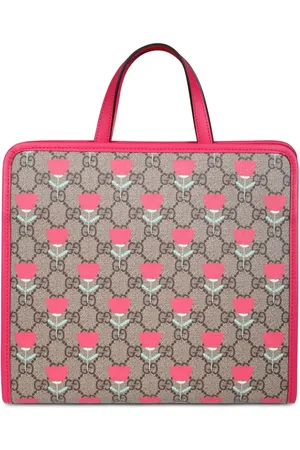 Gucci Flower print jacquard logo bag