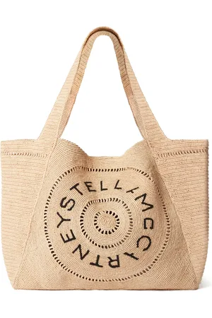 Stella McCartney Medium logo-embroidered tote bag