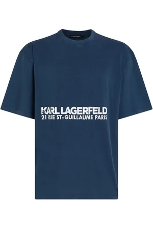 Karl Lagerfeld Rue St-Guillaume washed-effect T-shirt