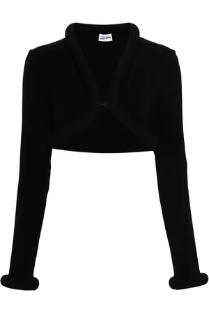 Jean Paul Gaultier Padded-trim cropped cardigan