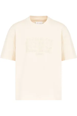 Maison Margiela Numbers-embroidered cotton T-shirt