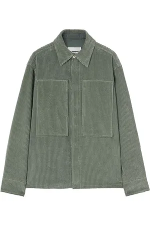 Jil Sander Drop-shoulder corduroy shirt