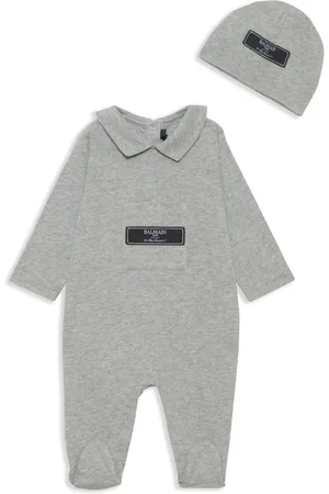 Balmain Logo-tag cotton pyjamas