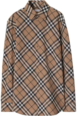 Burberry Check-pattern poplin shirt