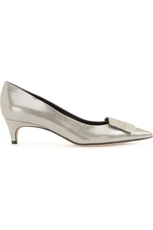 Sergio Rossi Laminated 45mm leather shoes