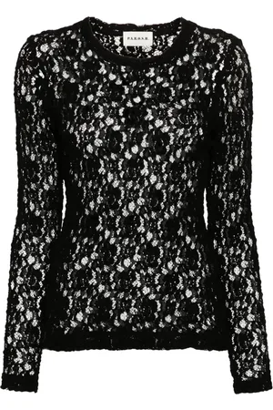P.A.R.O.S.H. Lace semi-sheer top