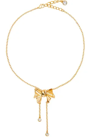 Oscar de la Renta Lariat Bow necklace