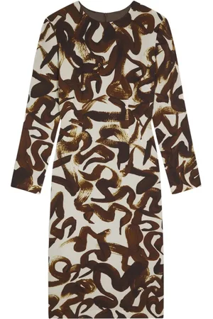 DRIES VAN NOTEN Printed shift midi dress