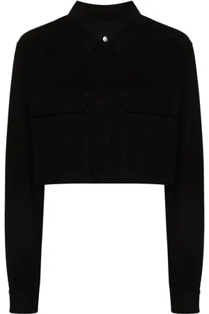Rick Owens Press-stud cropped shirt