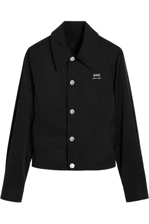 Ami Logo-appliqué shirt jacket