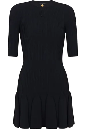 Balmain Ribbed-knit minidress