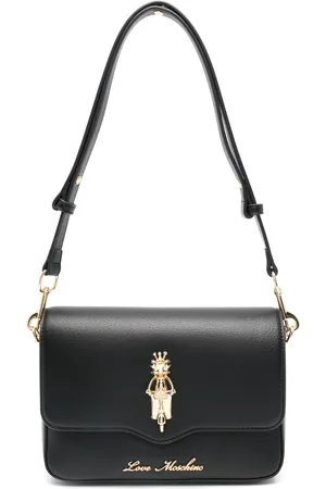 Moschino Plaque-detail shoulder bag
