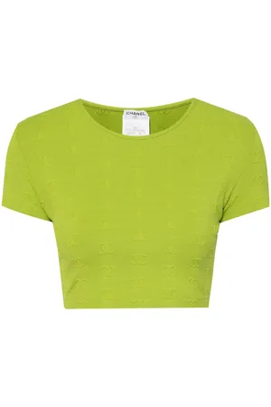 CHANEL 1997 cropped T-shirt