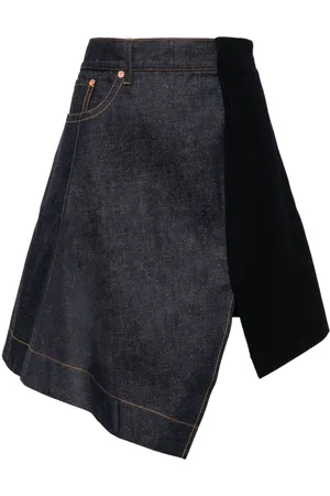SACAI Asymmetric denim skirt