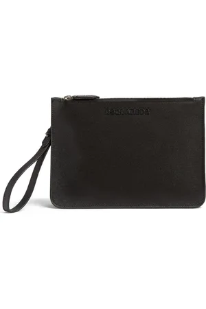 Dsquared2 Logo-lettering leather clutch bag