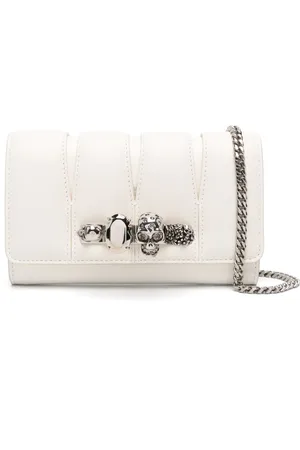 Alexander McQueen The Slash leather clutch bag