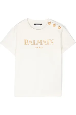 Balmain Logo-embroidered T-shirt