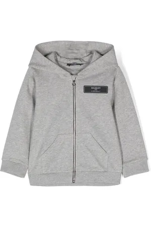 Balmain Logo-patch hoodie