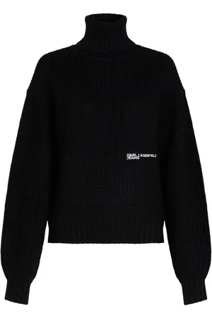 Karl Lagerfeld Logo-embroidered turtleneck sweater