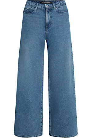 Karl Lagerfeld Mid-rise wide-leg jeans