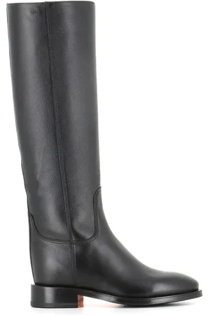 santoni Knee-length leather boots
