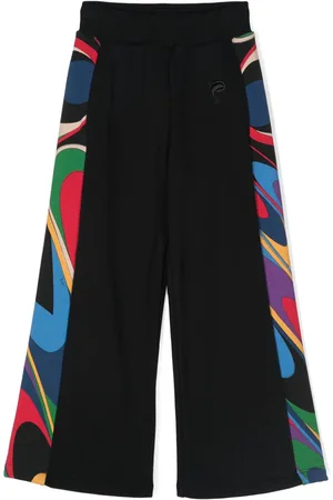 PUCCI Junior Iride-print detail track pants