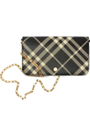 Burberry Mini check-print crossbody bag