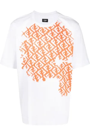 Fendi Monogram-print crew-neck oversized T-shirt