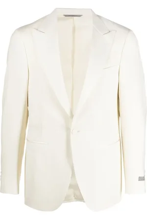 CANALI Single-breasted wool blazer