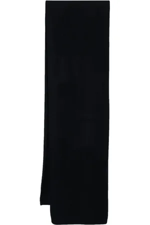Joseph Brushed ribbed-trim scarf