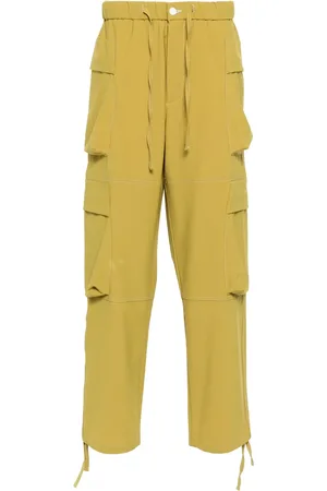 BONSAI Elasticated-waistband cargo pants