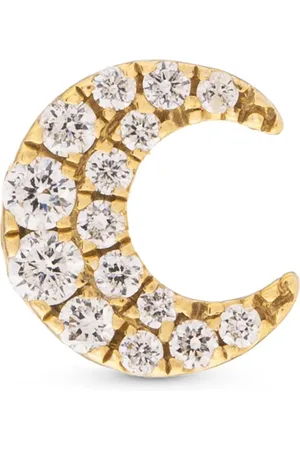 Maria Tash 18kt yellow Moon diamond stud earring