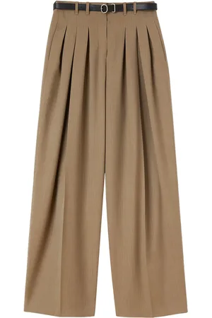 Jil Sander Belted wool palazzo pants