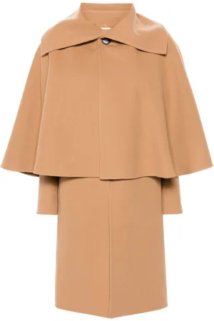 Chloé Cape-detailing coat