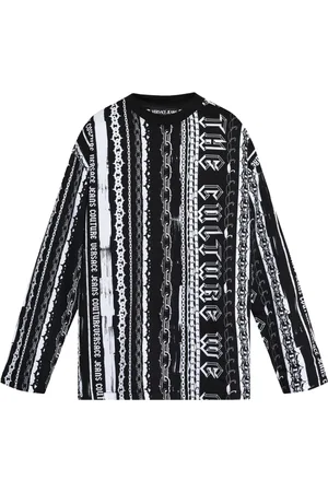 VERSACE Stripes print T-shirt