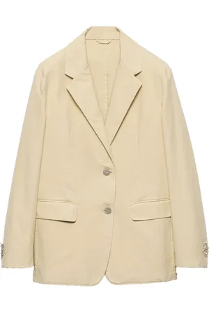 Prada Single-breasted old canvas blazer